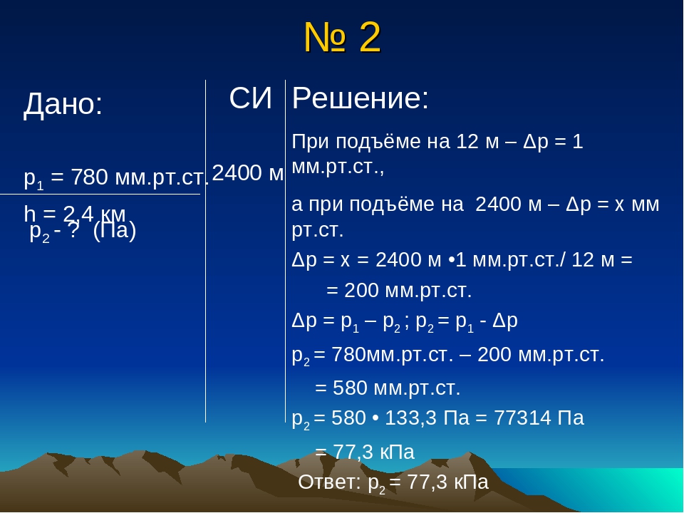 Погода давление