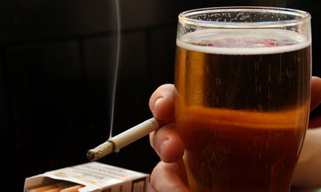 Алкоголь и курение загрязняют организм