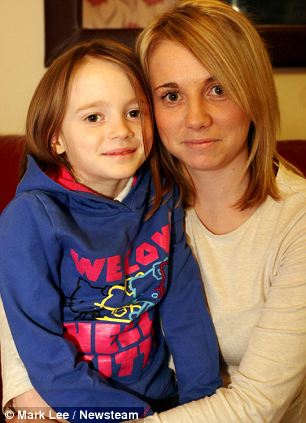 Ellie-Louise Lewis with mother Rachael