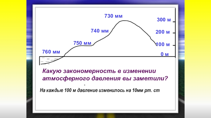 Атмосферное давление 760 мм